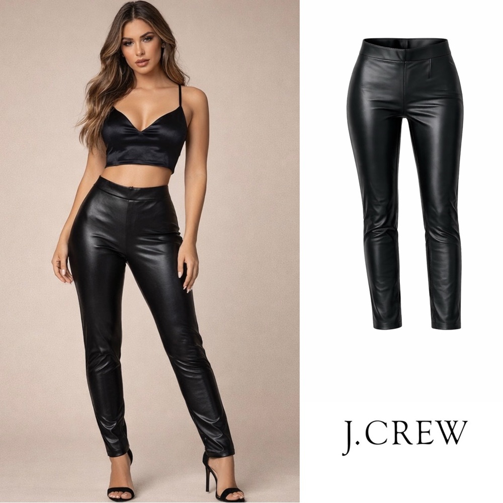 NEW J Crew Anyday pant in faux leather
